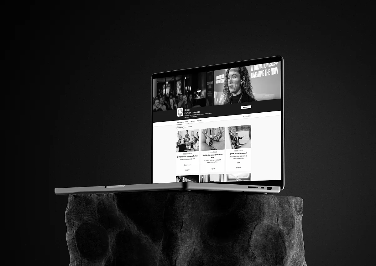 Interface de l'application mobile Eventozor pour les participants aux événements